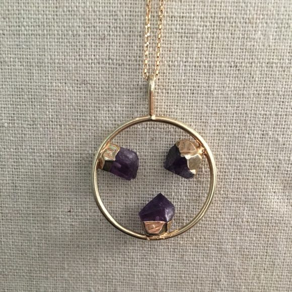 Jewelry - Gold Amethyst Necklace